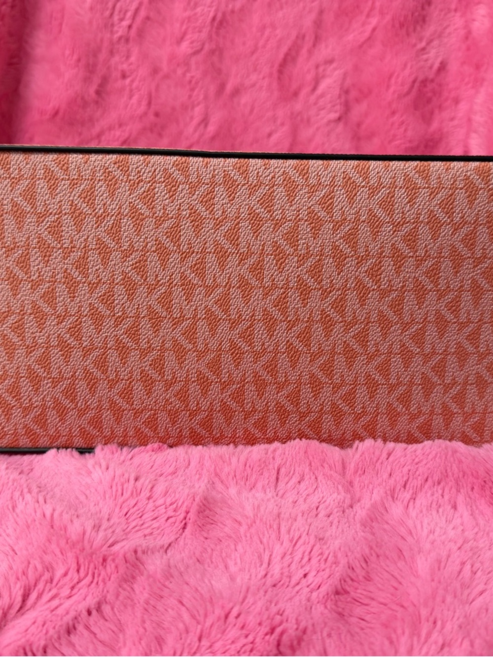 Michael Kors Jet Set Large Signature Logo Tote Bag in Sherbet - Picture 4 of 7